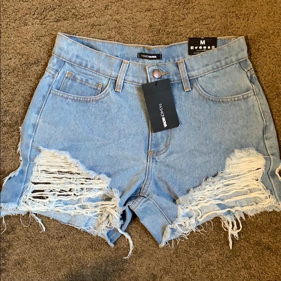 Fashion Nova Pants - Fashion Nova Distressed Shorts
